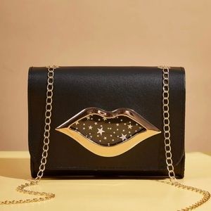 Mini Lips and Stars Chain Bag